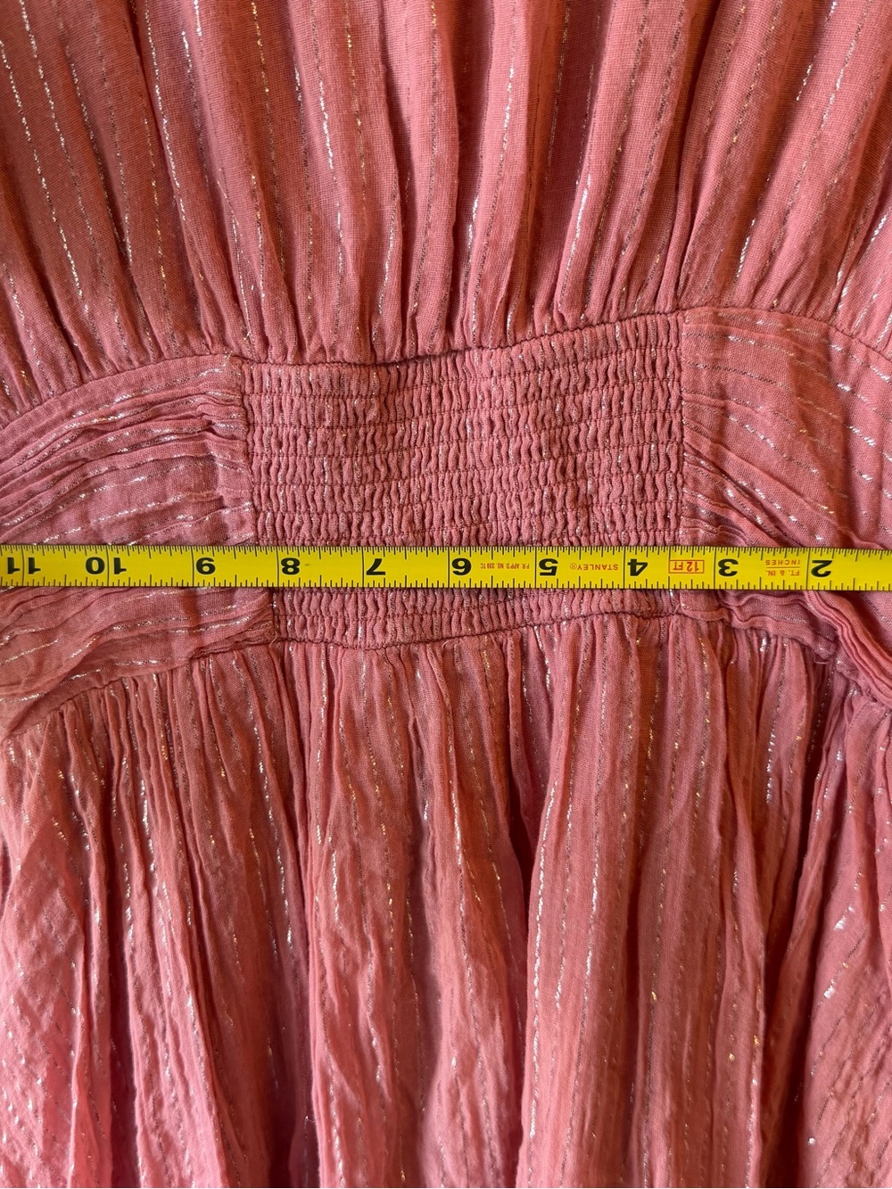 Anthropologie Dusty Rose Maxi Dress with Button Front - Picture 10 of 11